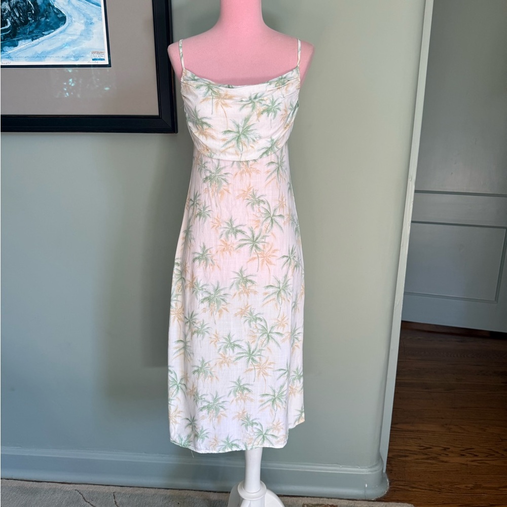Hawaiian Sun Dress Summer Slip Dress Hawaii Tropical Cotton Dress Sexy Pin-Up
